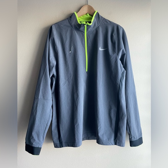 Nike Dri Fit Men Gray Golf Sweatshirt Size Large Long Sleeve - Picture 1 of 9